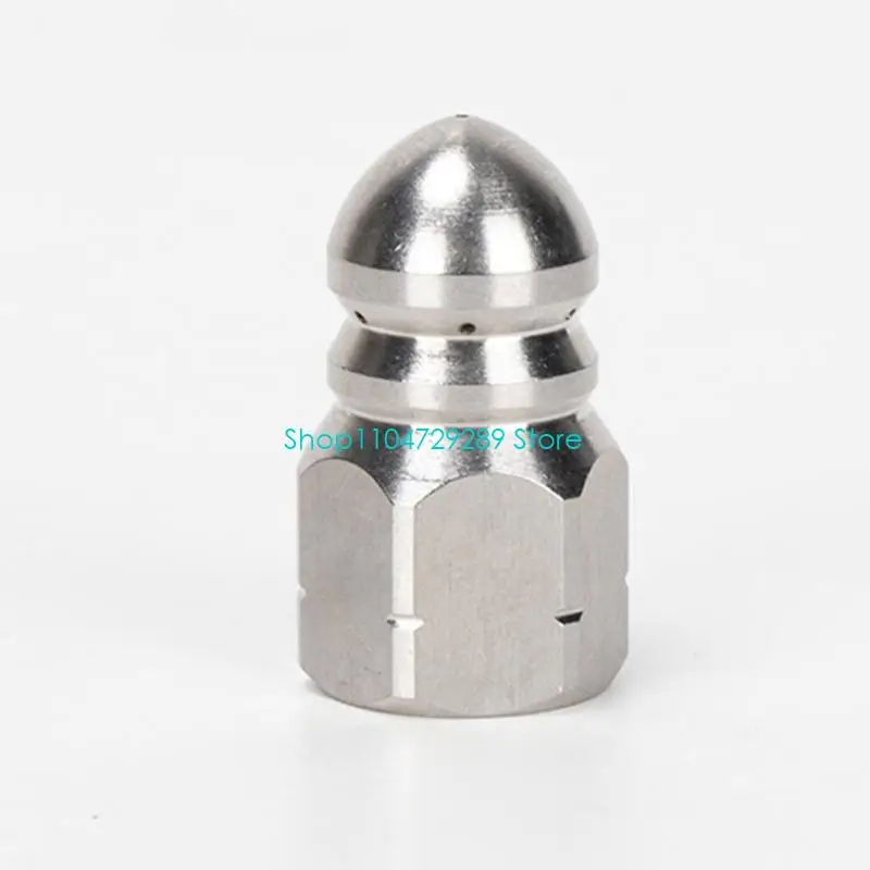 D8KE Strong Metal Pipe Cleaning Nozzle 1/4 Inch Thread Designs High Pressure Water Jet Nozzle Upgrades for Debris Removal