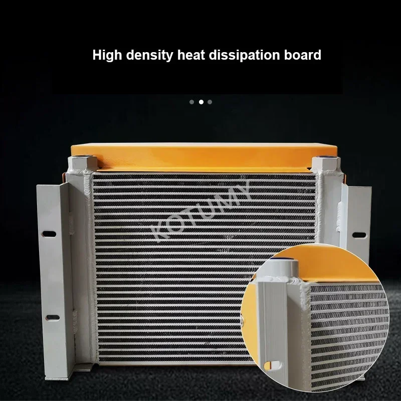 AH1012T 100L/Min Hydraulic Air Cooler Flow Radiator Oil Cooler Plate Pin Heat Exchanger For Hydraulic System