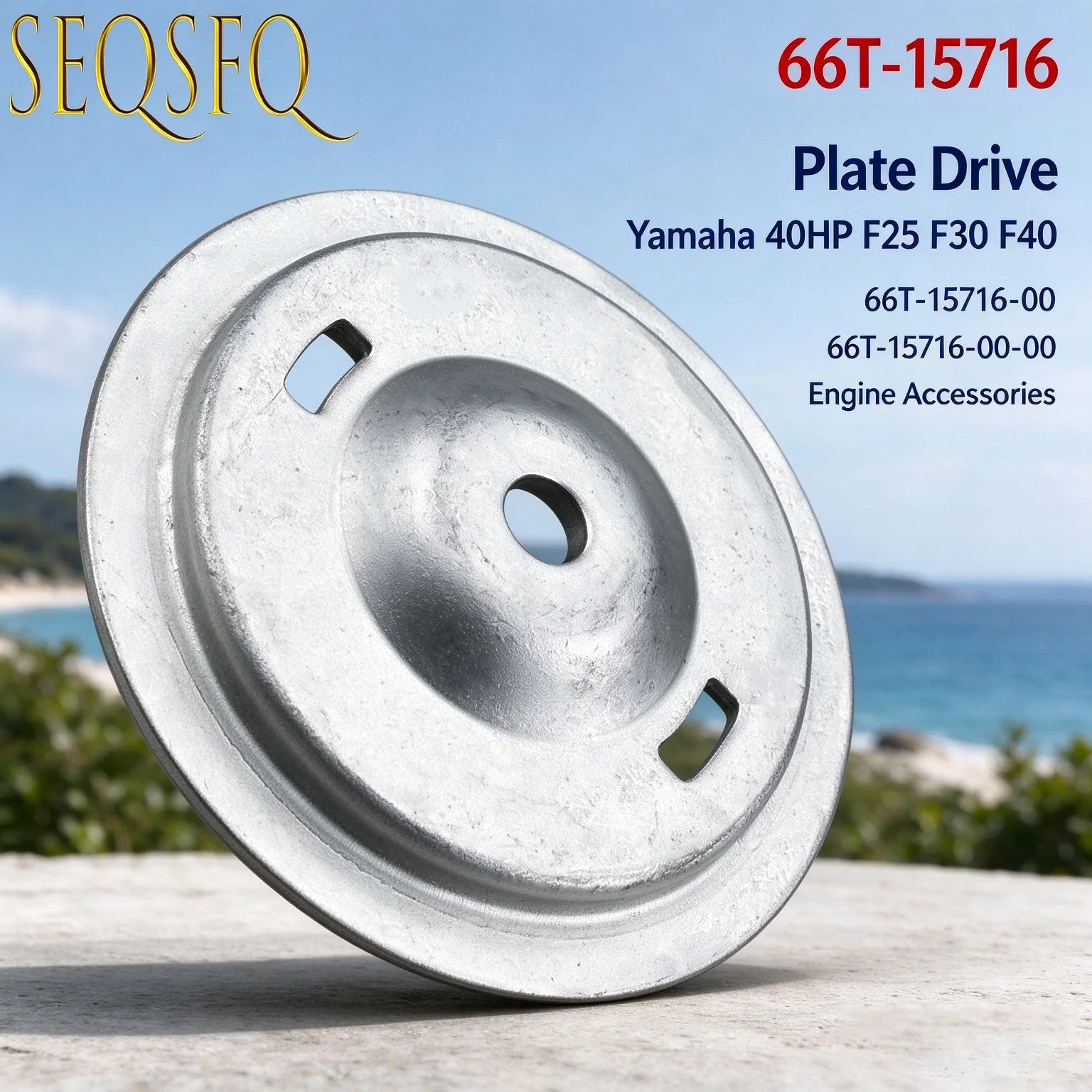 Boat Motor Plate Drive 66T-15716 For Yamaha 40HP F25 F30 F40 66T-15716-00 66T-15716-00-00  Engine Accessories