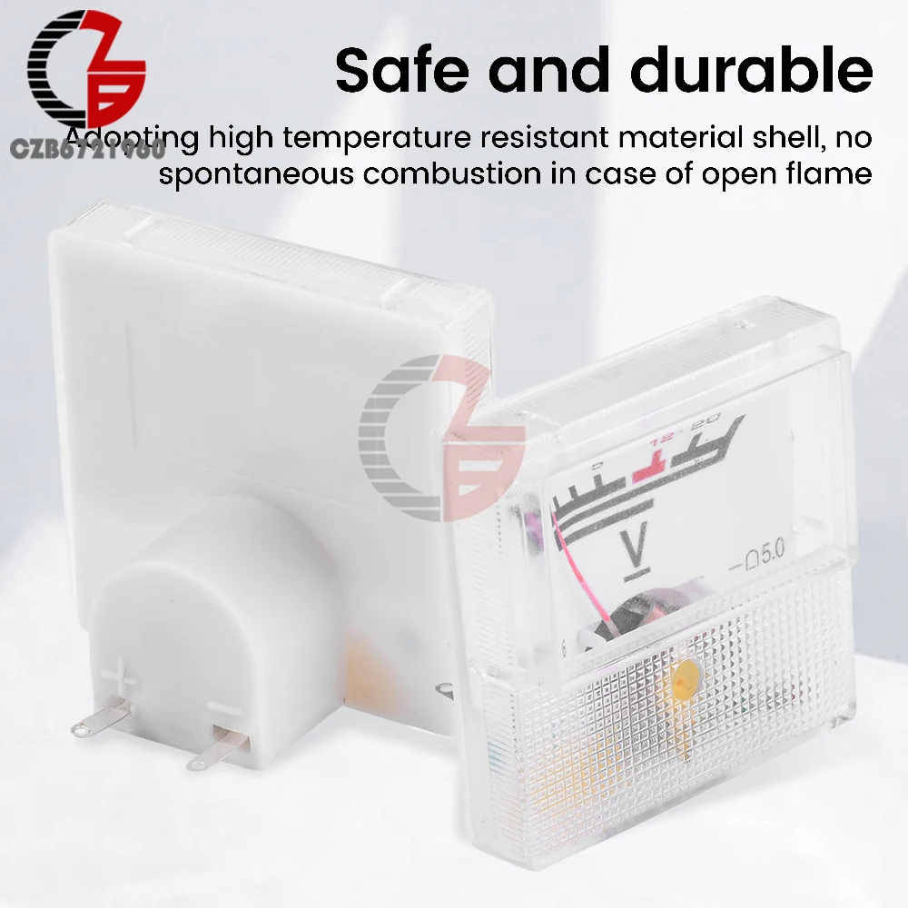 Compteur de panneau analogique de type pointeur, voltmètre, testeur de tension AC, mini voltmètre, mesure, rapports L16, CC 0-20V, CA 0-300V