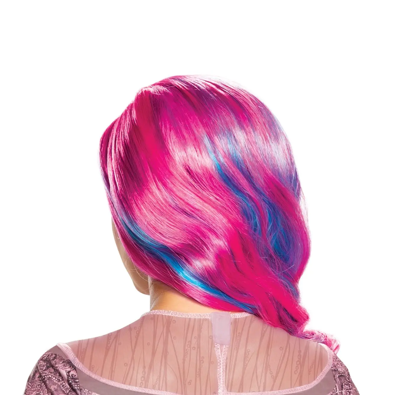 자손 3 소녀 폴리프로필렌 가발 표준 핑크 어린이 합성 머리 가발 파티 의상