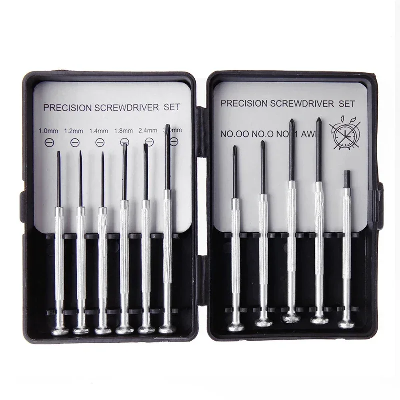 QUALITY 11Pcs/Set Micro Precision Screwdriver Set Mini Watchmakers Tools for Watch Jewelry Glasses Repairs Tool QUALITY 11Pcs/Se