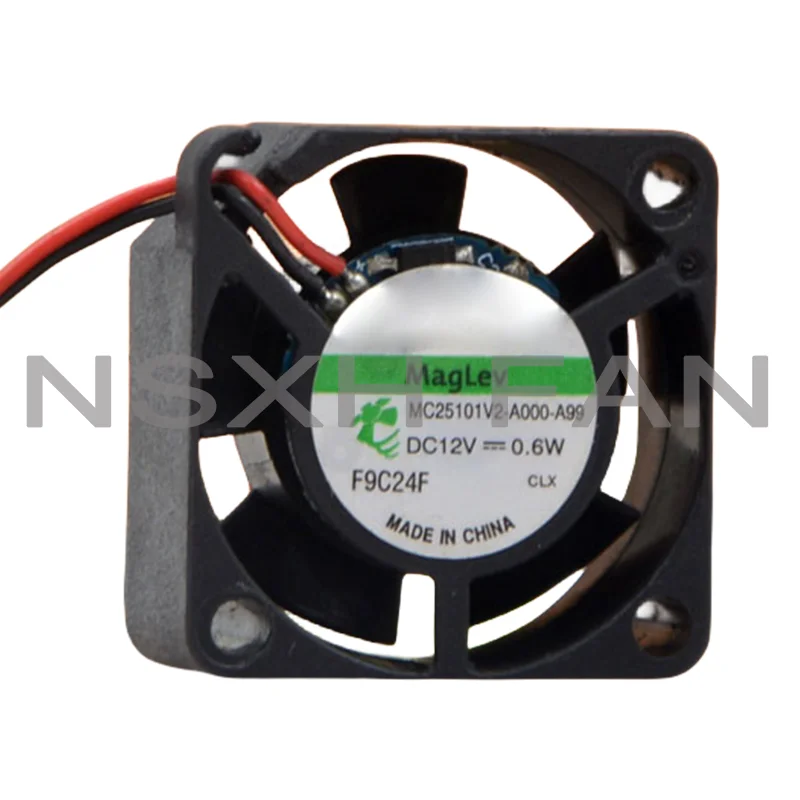 MC25101V2-A000-A99 12V 0.6W 25x25x10mm 2-Wire Server Cooling Fan