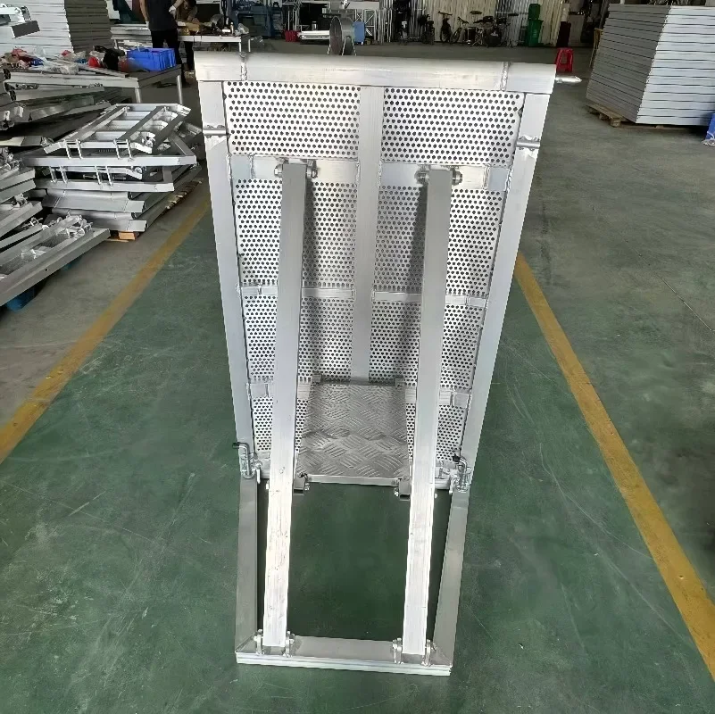 Crowd Control Stanchion Portable Road Barrier Concert Explosion-proof Aluminum Fence Folding Traffic Safety Barrier