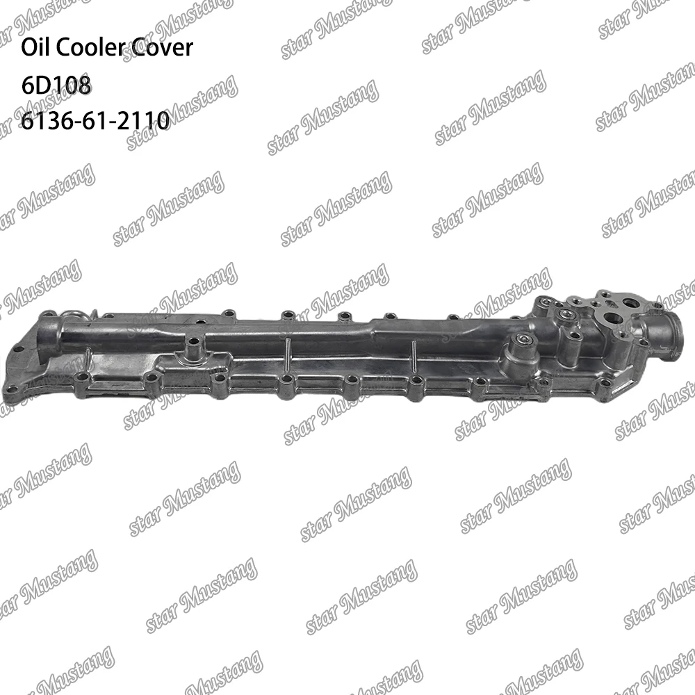 6D108 Oil Cooler Cover 6136-61-2110 Suitable For Komatsu Engine Parts