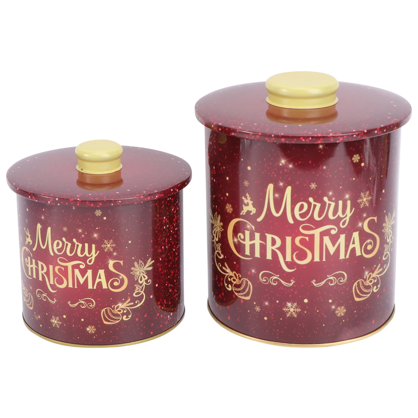 

2PCS Christmas Decorative C y Containers Xmas y Boxes Xmas Gifts Durable Party Favor Present Packing Boxes