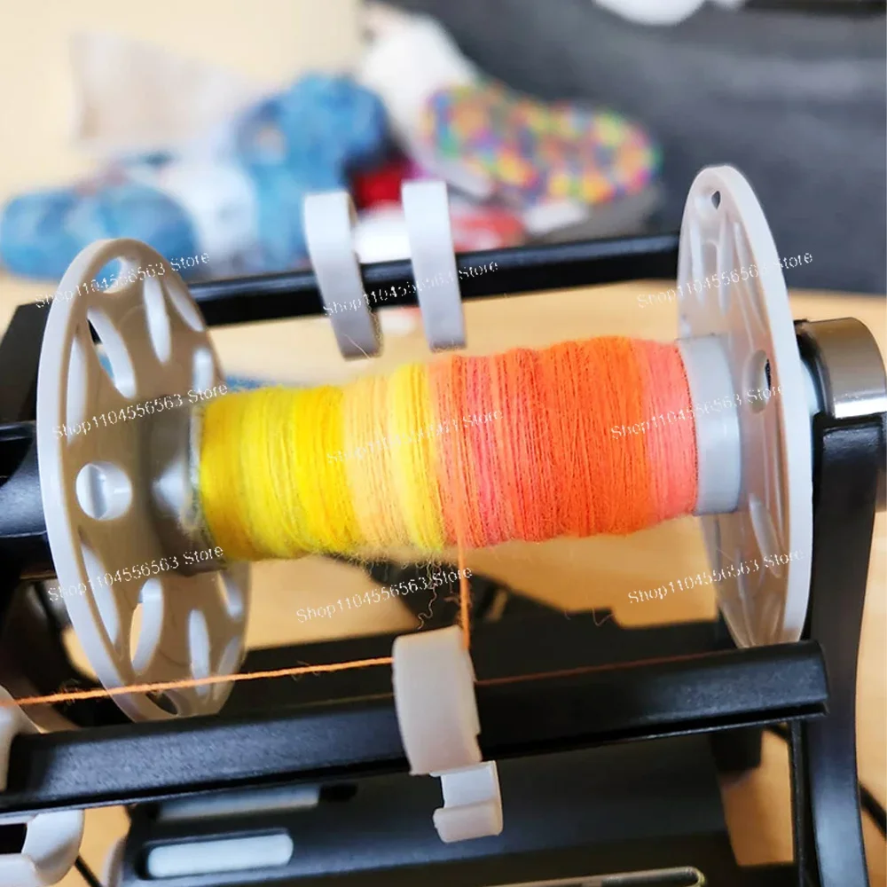 AC100-240V Mini Electric Spinning Wheel, Digital Display Forward Reverse