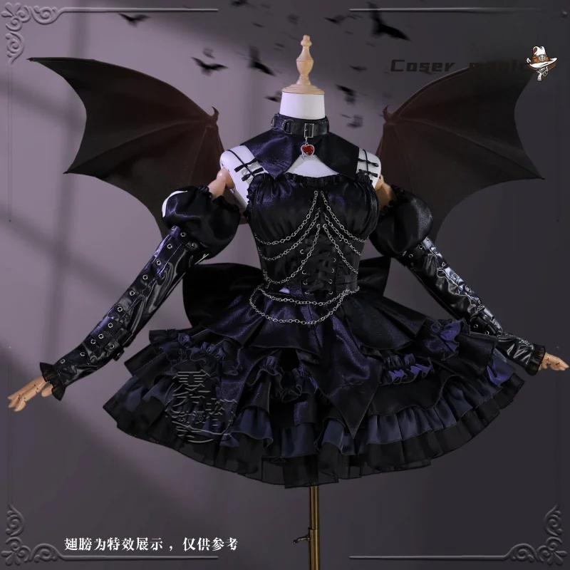 

Game NEEDY GIRL OVERDOSE Rain Cosplay Costume Uniform Halloween Carnival Party Christmas Play Role Clothes Clothing