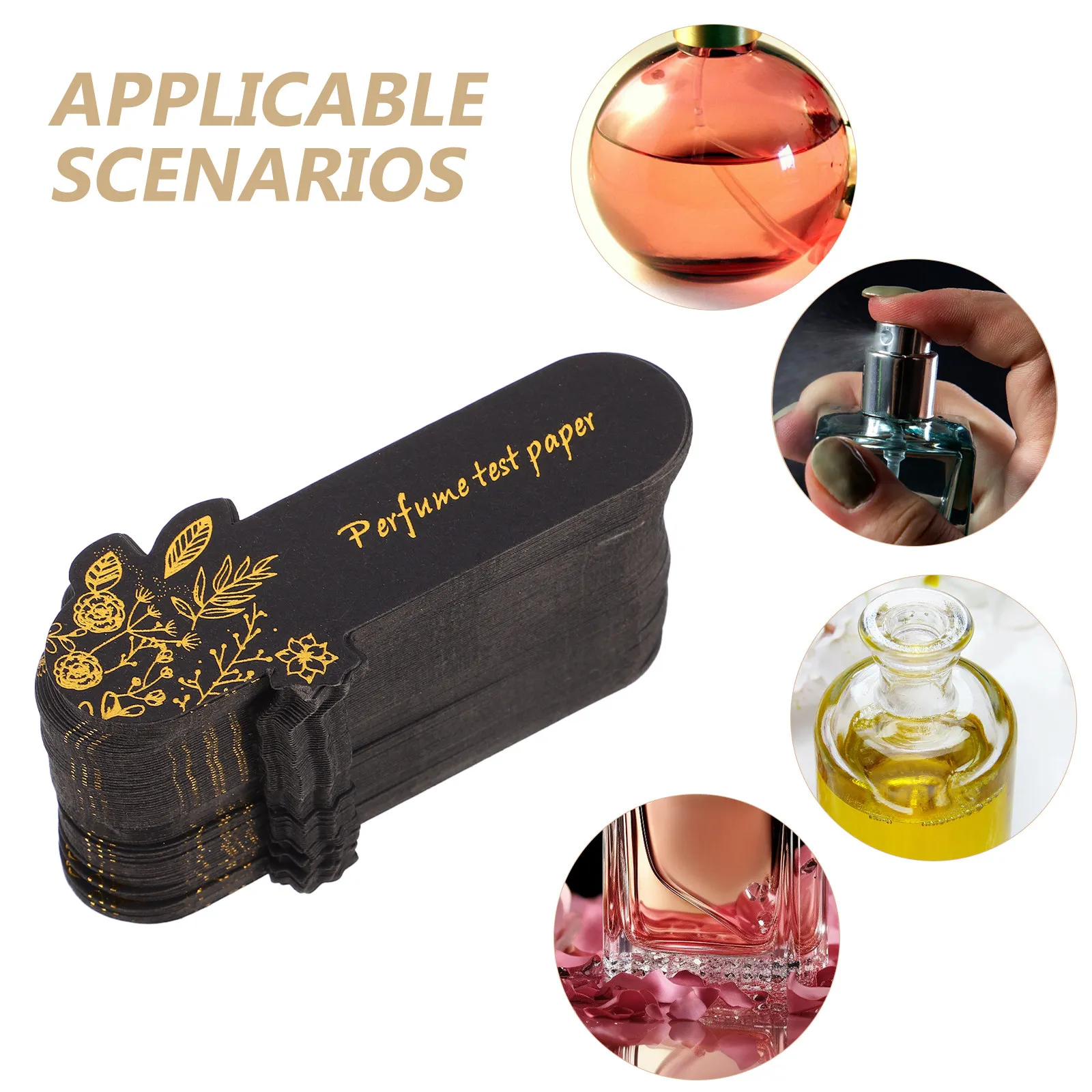 100Pcs Black Paper Perfume Tes - Fragrance-Oils Perfume recensione e prezzo