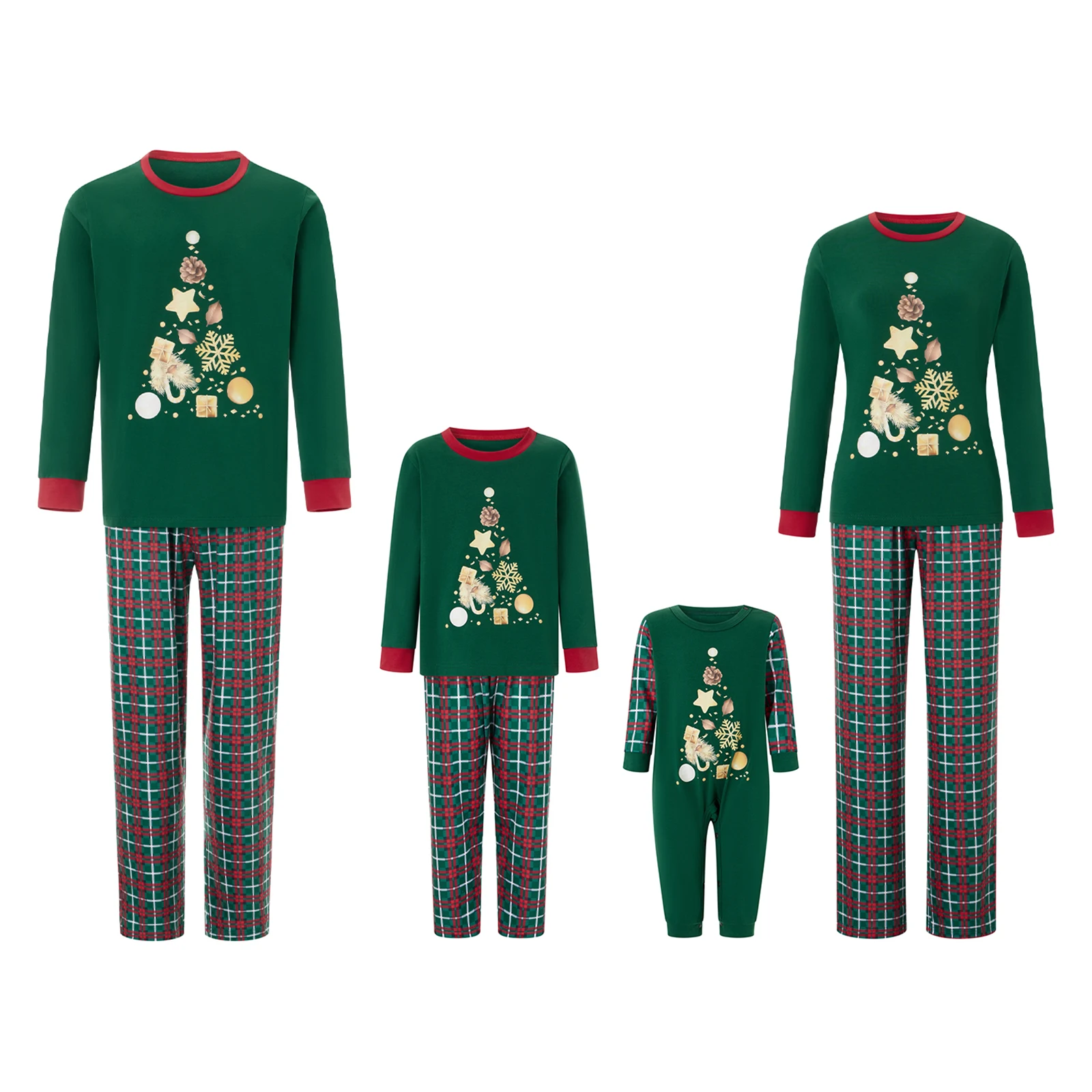 

Merry Xmas Family Matching Outfits Star Snowflake Ball Print Mom Dad Kids Christmas Pajama Sets Soft Pyjamas Xmas Look Outfits