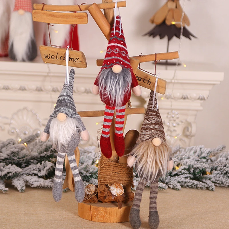 

Xmas Santa Snowman Elk Doll Christmas Decoration for Home Kids Gift Merry Christmas Tree Hanging Ornament New Year Home Decor