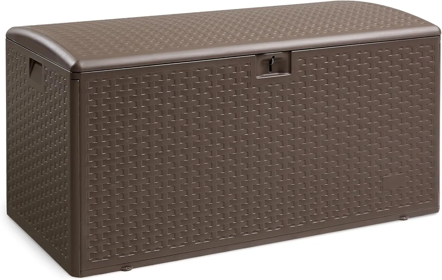 

Outdoor Storage Deck Box, Lockable, Weather-Resistant, 99 Gallon, Brown for Patio Cushions, Gardening Tools