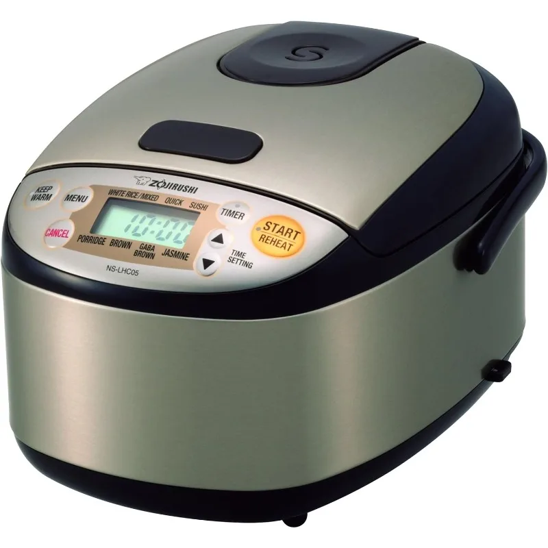 NS-LHC05 Micom Rice Cooker & Warmer, Stainless Dark Brown, 3 Cups Uncooked