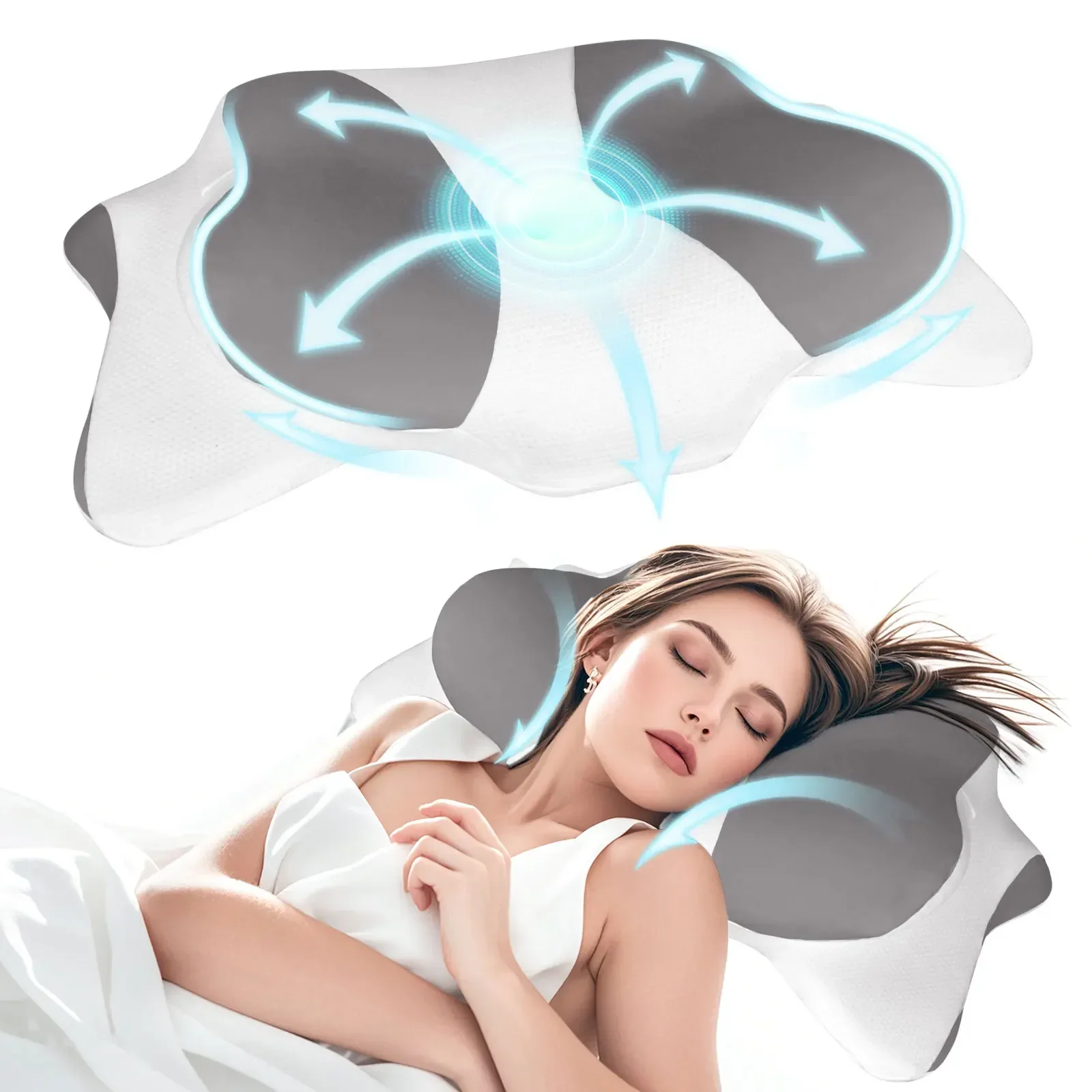 

Подушки из пены с эффектом памяти в форме бабочки, расслабляющая подушка для шеи с медленным отскоком, облегчение боли, ортопедическая подушка для сна, постельное белье