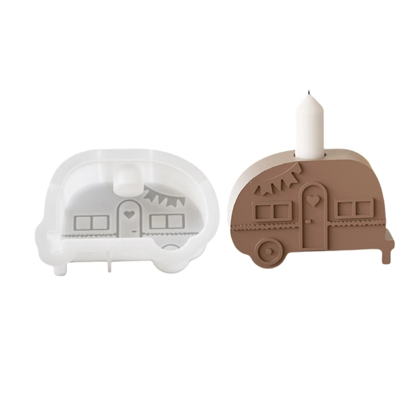 Creative Bus Designs Sturdy Silicone Mold Crafr Supplies for Caste Resin Plaster Holders and Art Projects