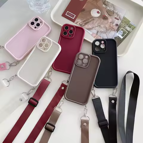 Girl Strap Cord Lanyard Case For Infinix Note 50 40 Hot 50i Smart 9 8 7 Zero 30 Tecno 30C Spark 10C 20C Camon 30 20 GT 10 Pro