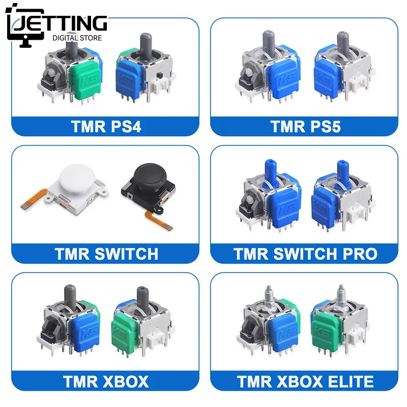 Replacement 3D Analog Hall Effect Joystick For Ps5 Game Controller Thumbstick Repair Parts For PS5/PS4 For Xbox/Switch Pro