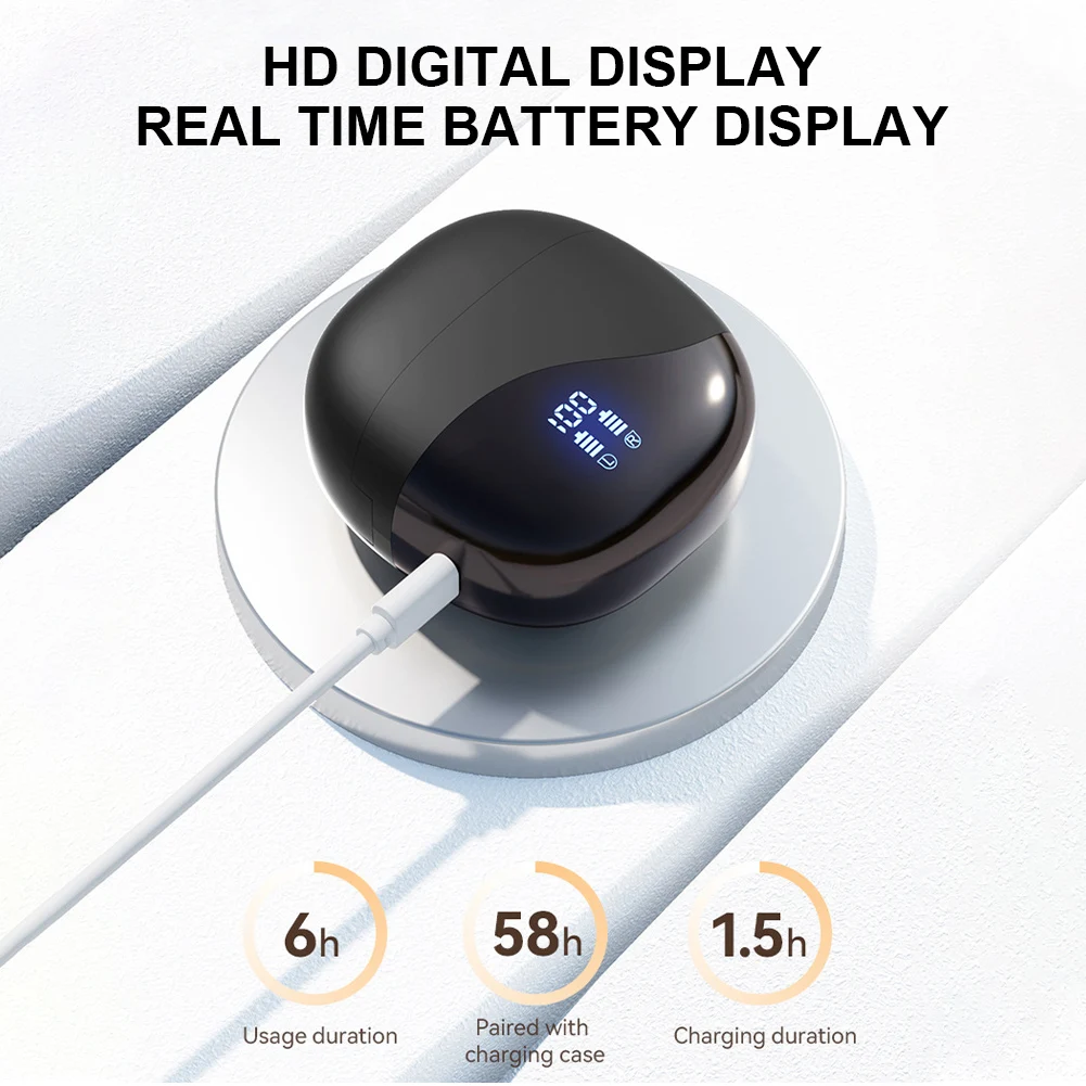 144 языка AI-переводчик, наушники Bluetooth 5,4, наушники-переводки в реальном времени, двусторонний мгновенный голосовой переводчик, ушной крючок