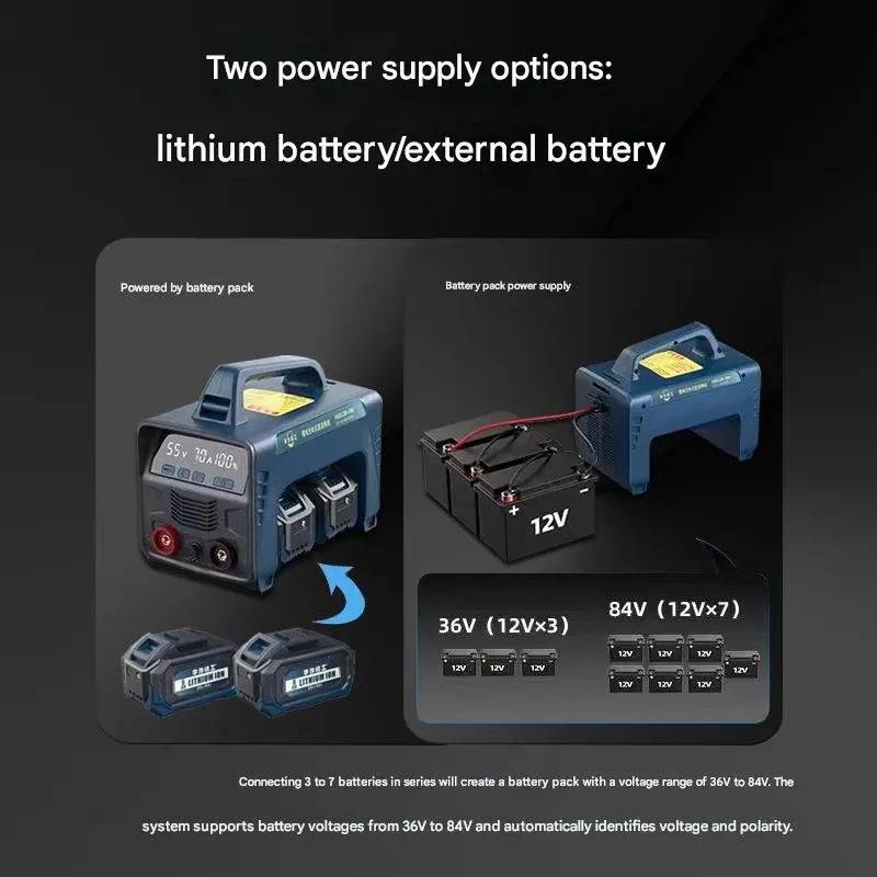 

Cordless Portable Mini Welding Machine Lithium Battery Rechargeable DC MIG/MAG Metal Fabrication Welding Tool