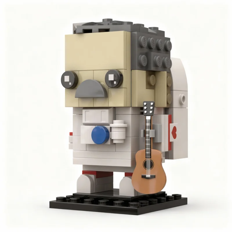 157-teiliges MOC Chris Hadfield Brickheadz Modellbausatz Konstruktionsspielzeug Weihnachtsgeschenke DIY Kreative Idee Bildung Geburtstagsgeschenk