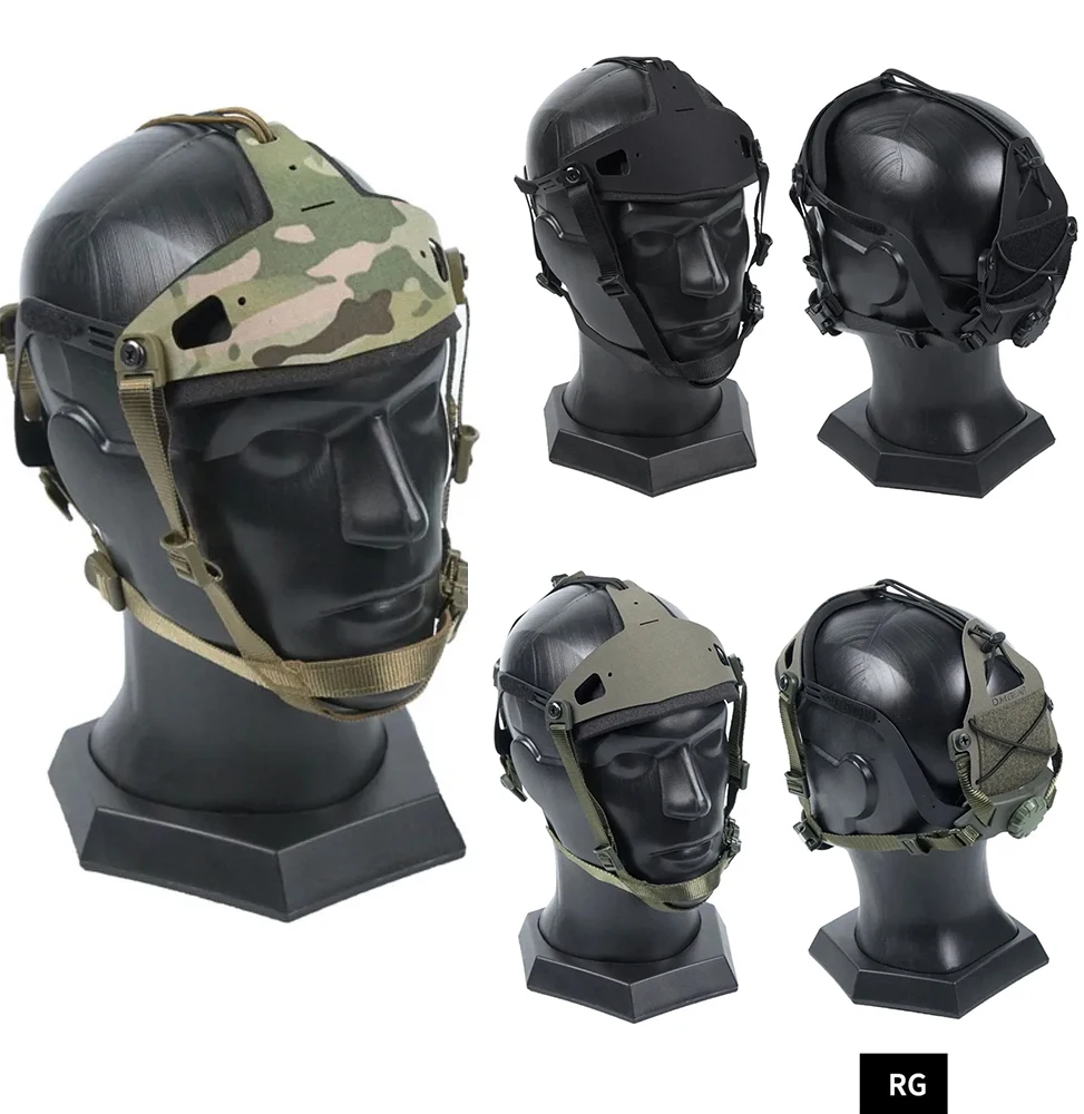 Dispositivo di visione notturna con telaio in acciaio tattico per esterni, staffa per casco con montaggio della testa della fotocamera sportiva MC