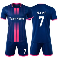 Custom Plain Football Club Jerseys Kits Personalize Sublimation Mens Soccer Uniforms Team Soccer Wear Set With Logo New Season