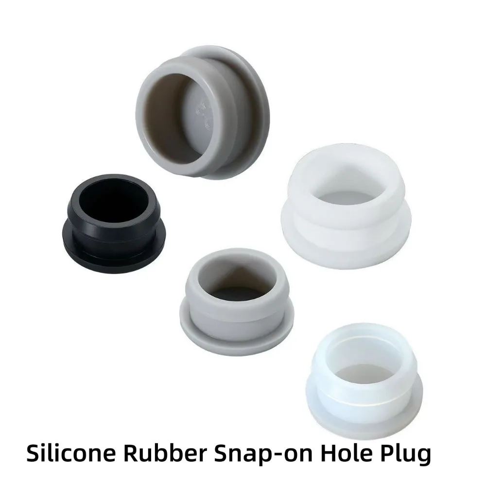 Premium Multi-Color Silicone Rubber Hole Plugs, T-Type Snap-On Blanking End Caps, 2.5-60.6mm Dustproof Seal Stoppers