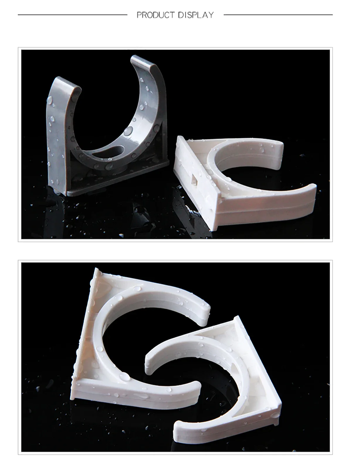 U-نوع الأنابيب البلاستيكية المشابك 20/25/32/40/50 مللي متر مشبك أنابيب بلاستيكية أنبوب دعم حامل أنبوب موصل الأنابيب البلاستيكية حديقة الري تركيبات