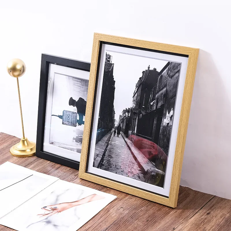 Large Wooden Picture Frame for 4K 8K Posters - A3 A4 Size Photo Frame, Premium Quality Art Frame Display Stand