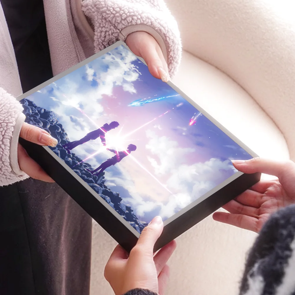 Anime Red String Lamp - Celestial Fate LED Room Decoration, Kimi no Na wa Inspired Lamparas de Mesita de Noche