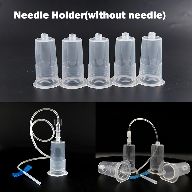 Butterfly Needle + Vacuum Needle Holder,Safety Blood Collection Set Blood Draw Scalp Vein Set