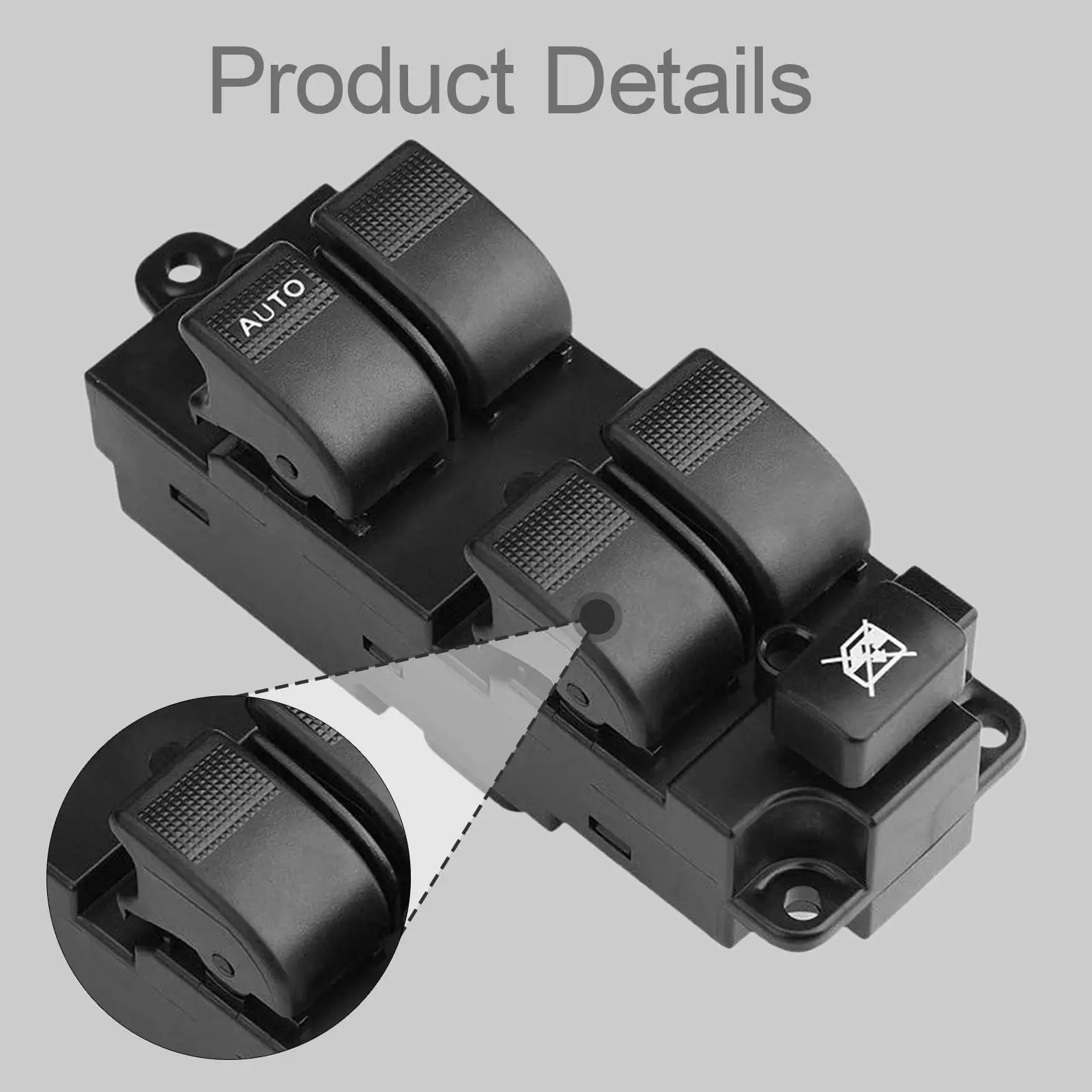 BL4E-66-350A Interruptor de control de ventana, control de elevador de vidrio de repuesto para modelos Mazda 6 Repuestos resistentes y livianos,