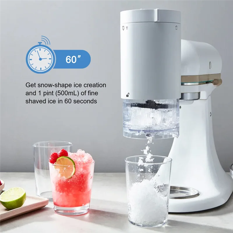 

ABMR-1 SET Shave Ice Attachment For Kitchenaid Stand Mixer Ice Shaver Machine For Kitchenaid Stand Mixer