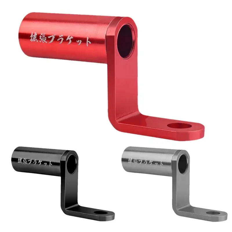 Motorcycle Rearview Mirror Mount Extender Bracket Holder Aluminum Alloy Handlebar Mirror Adapter Mobile Phone Support Stand