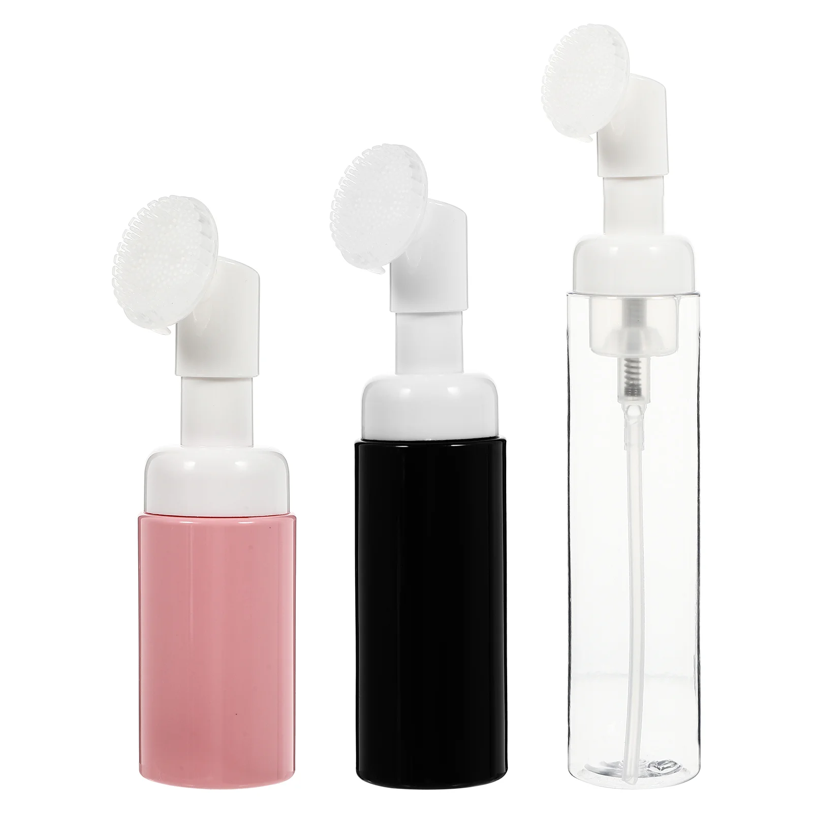 

3 Pcs Bottled Foaming Dispenser Brush Empty Sub Portable Container Convenient Shower Gel Mini Pump