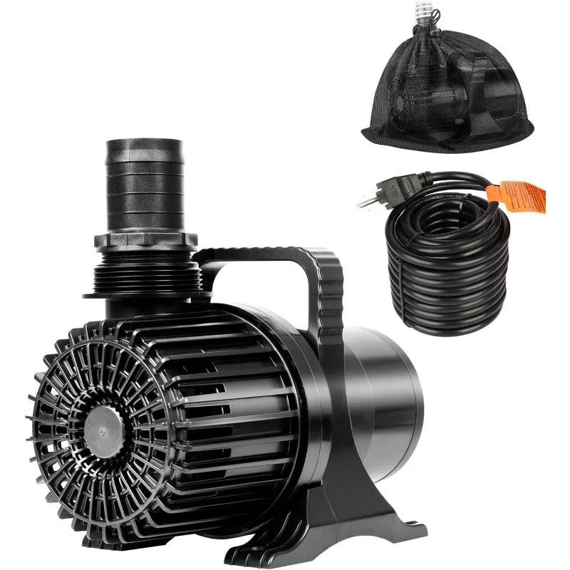 

Large Submersible Pond Water-fall Pump Long Cord: Outdoor Smart-er&Quieter Fountain-s Pumps