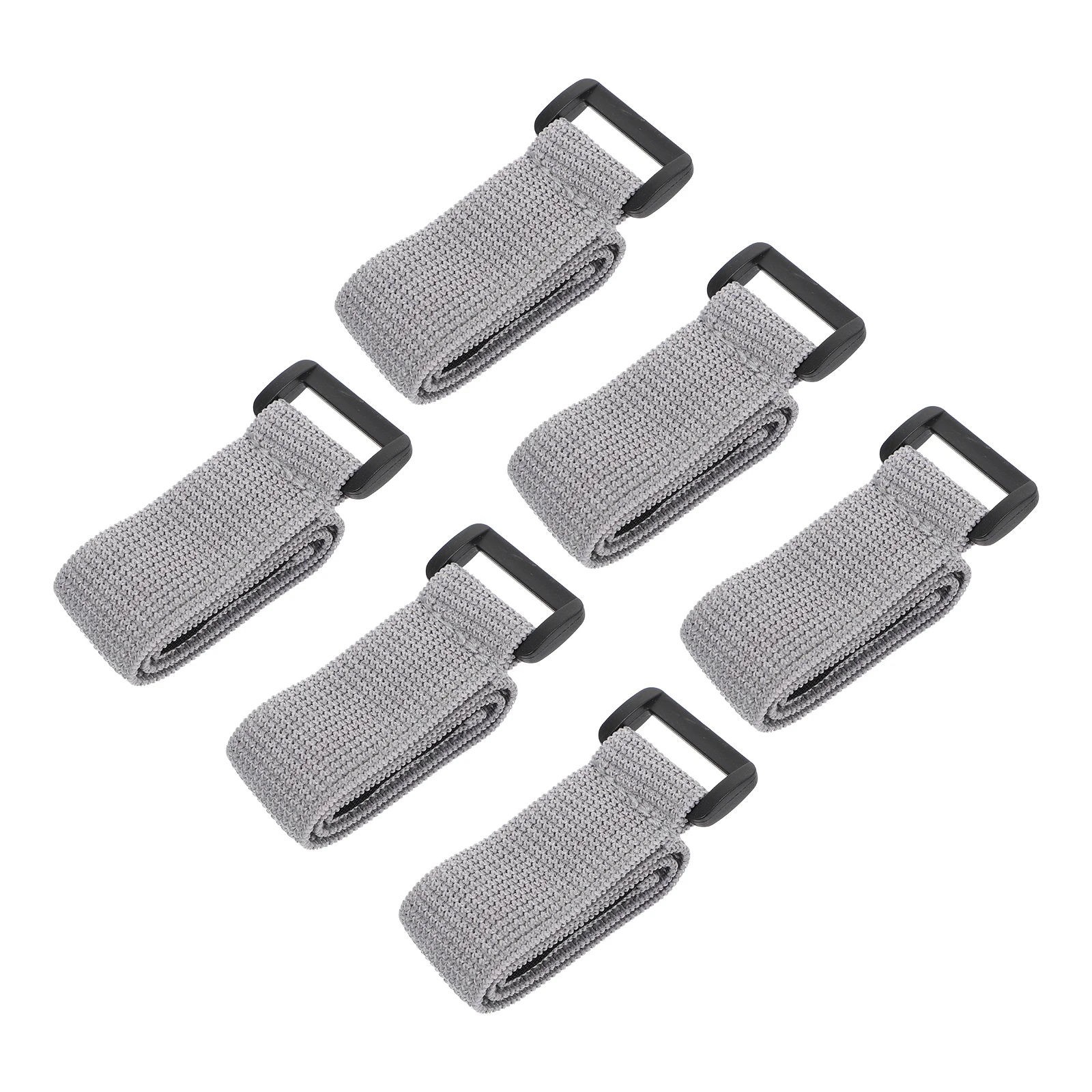 

6pcs 25mmx320mm Gray Elastic Band for Lunch Box Outdoor Picnic Travel Fixed Straps Reusable
