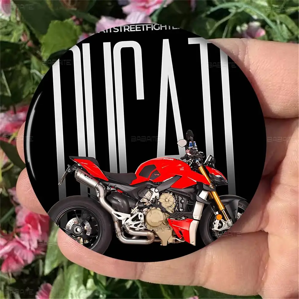 Racing D-D-DucatieES Italian Motorcycle Brand Soft Button Pin Bright Printed Icon Gift For Friend