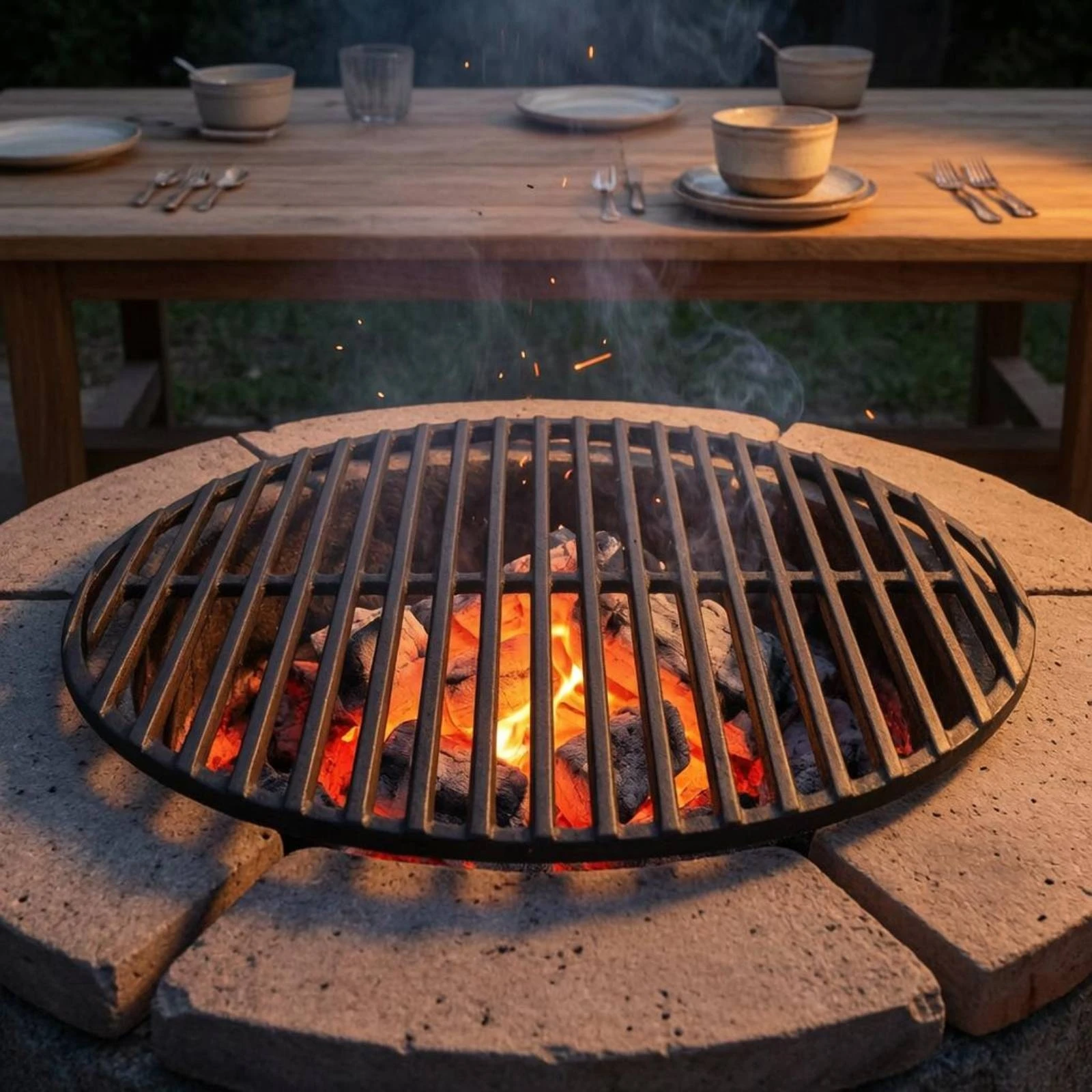 Cast Iron Grill Grate Round Replacement Grill Grate Grilling Accessory Heat Retention Outdoor Gear Heavy Duty