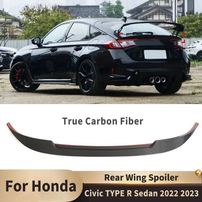

Автомобильные задние крылья, спойлер багажника для Honda Civic TYPE R Sedan 2022 2023, крышка крыла, комплект кузова, тюнинг крыла багажника, автоаксессуары