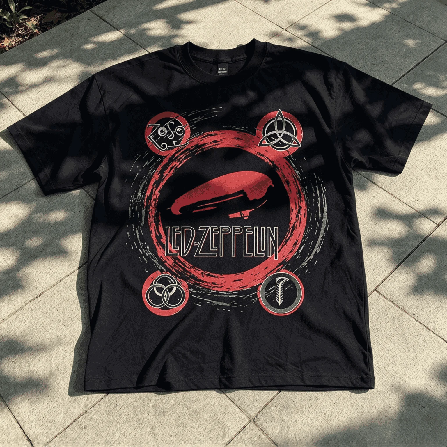 Led Zeppelin Summer New Cotton Retro Unisex Casual Fashion T-shirt High Street Oversized Unisex Trendy Vintage Loose Breathable