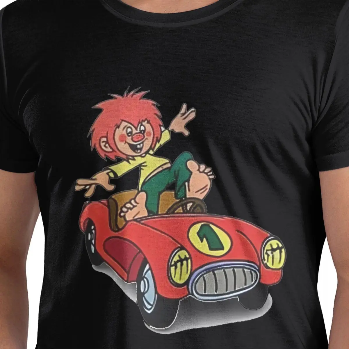 

Pumuckl - 80s Retro Vintage Nostalgia Pumuckl In Car 100% Cotton T-Shirt Men's Oversized T Shirts Men O-Neck Short Sleeve S-6XL