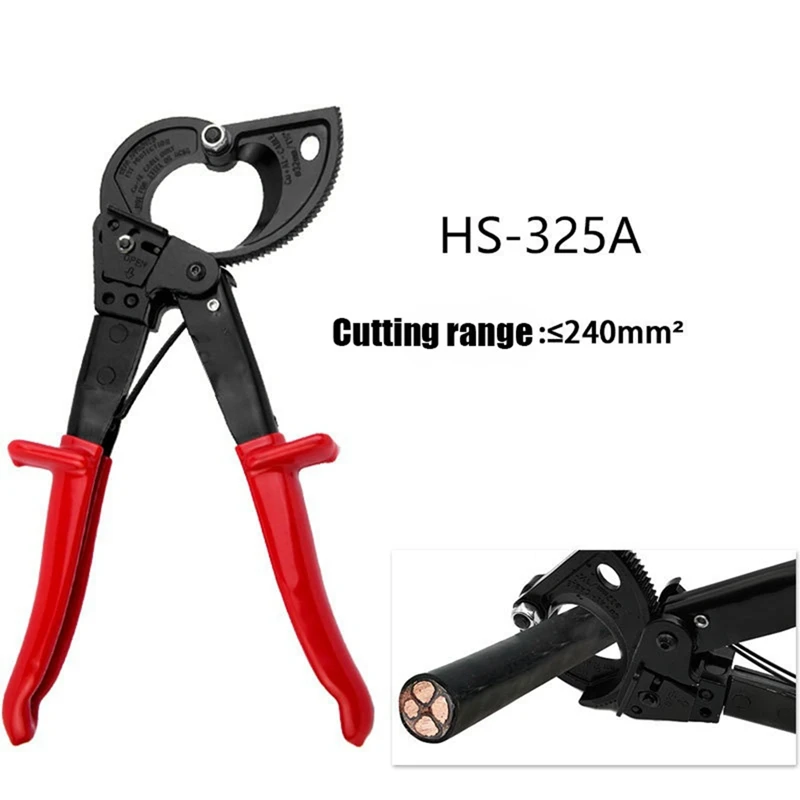 Ratchet Cable Shears Ratchet Wire Cutting Hand Tools Labor Saving Tools Scissors Crimping Pliers Cable Shears Easy To Use