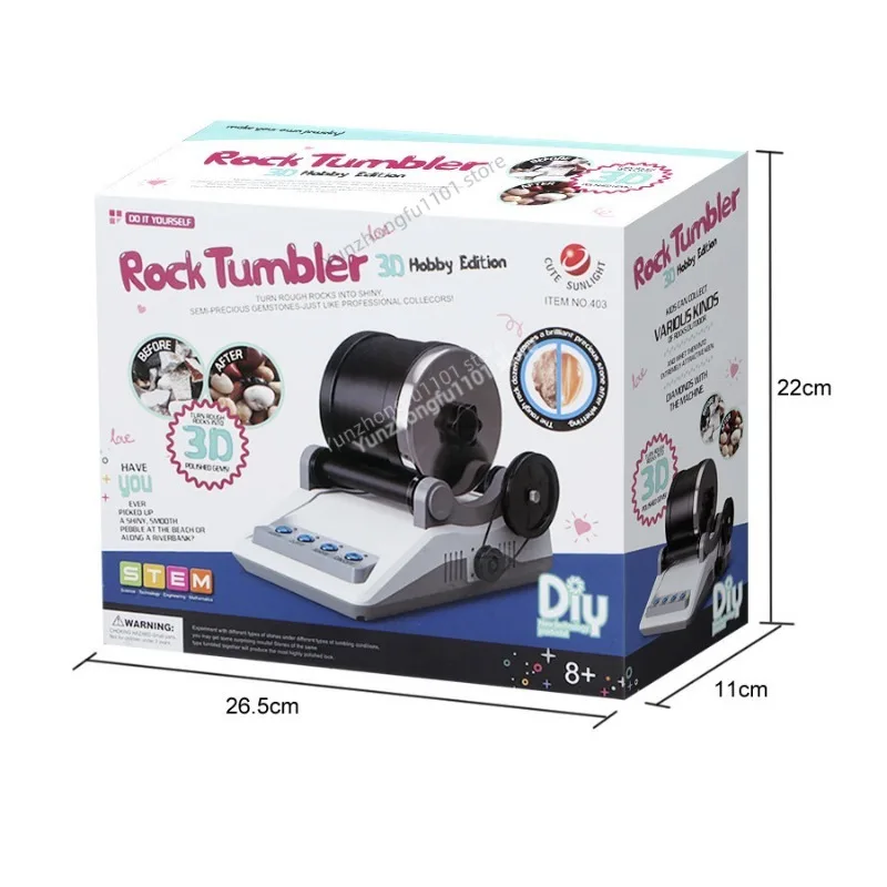 Children'S Fun Electric Gem Polisher Machine Grinder Set DIY Stone Polishing Machine Test Toy for Kids Adults