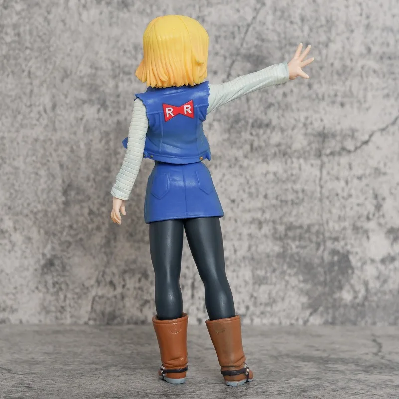 23CM Bandai Dragon Ball Anime Figure Android 18 Statue toys model Action Figures Desktop decoration Collection birthday Kid Gift