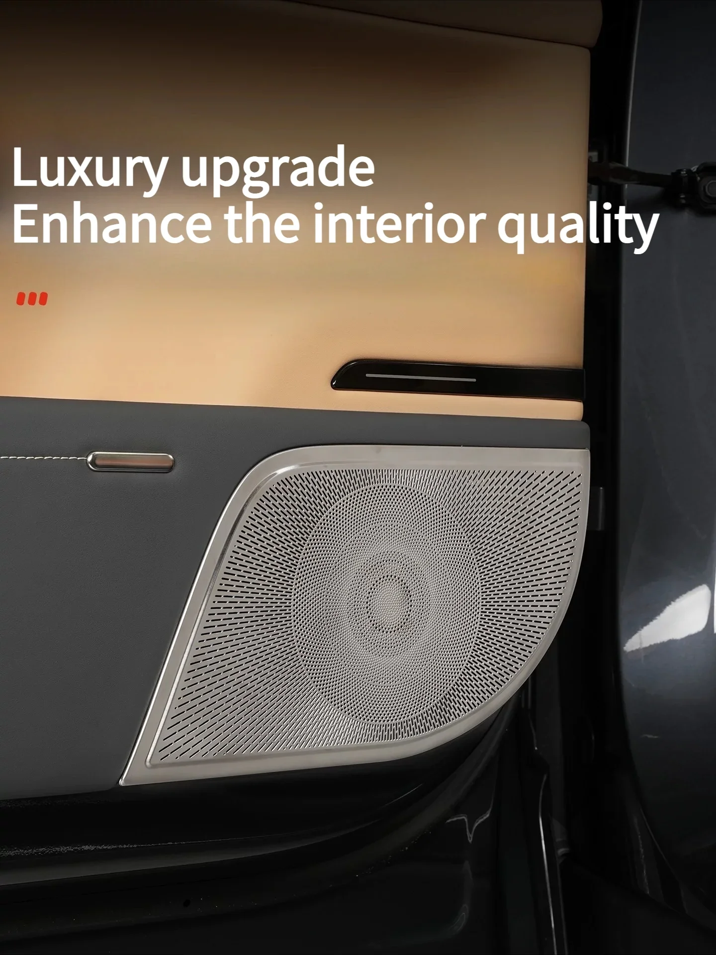 For XPeng GX/G9L 2026 Car Door Speaker Cover Stainless Steel Scratch-Resistant And Wear-Resistant Protective Interior Accessory