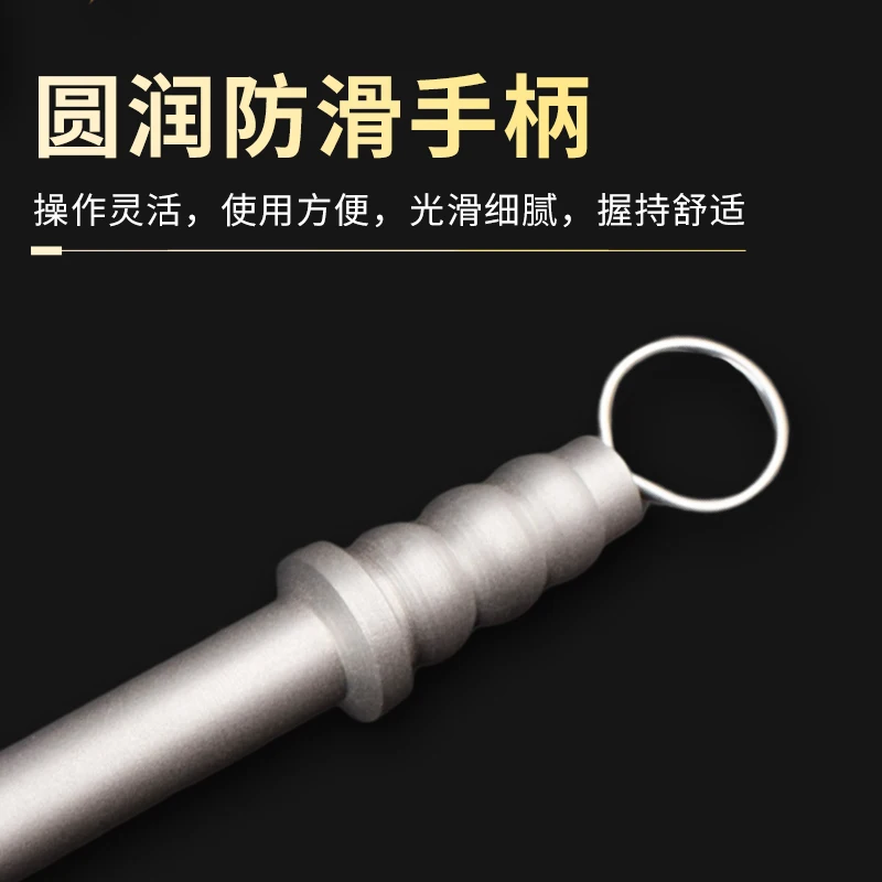 Laparoscopic surgical instrument flush aspirator spring suction tube aspirator hand push tee
