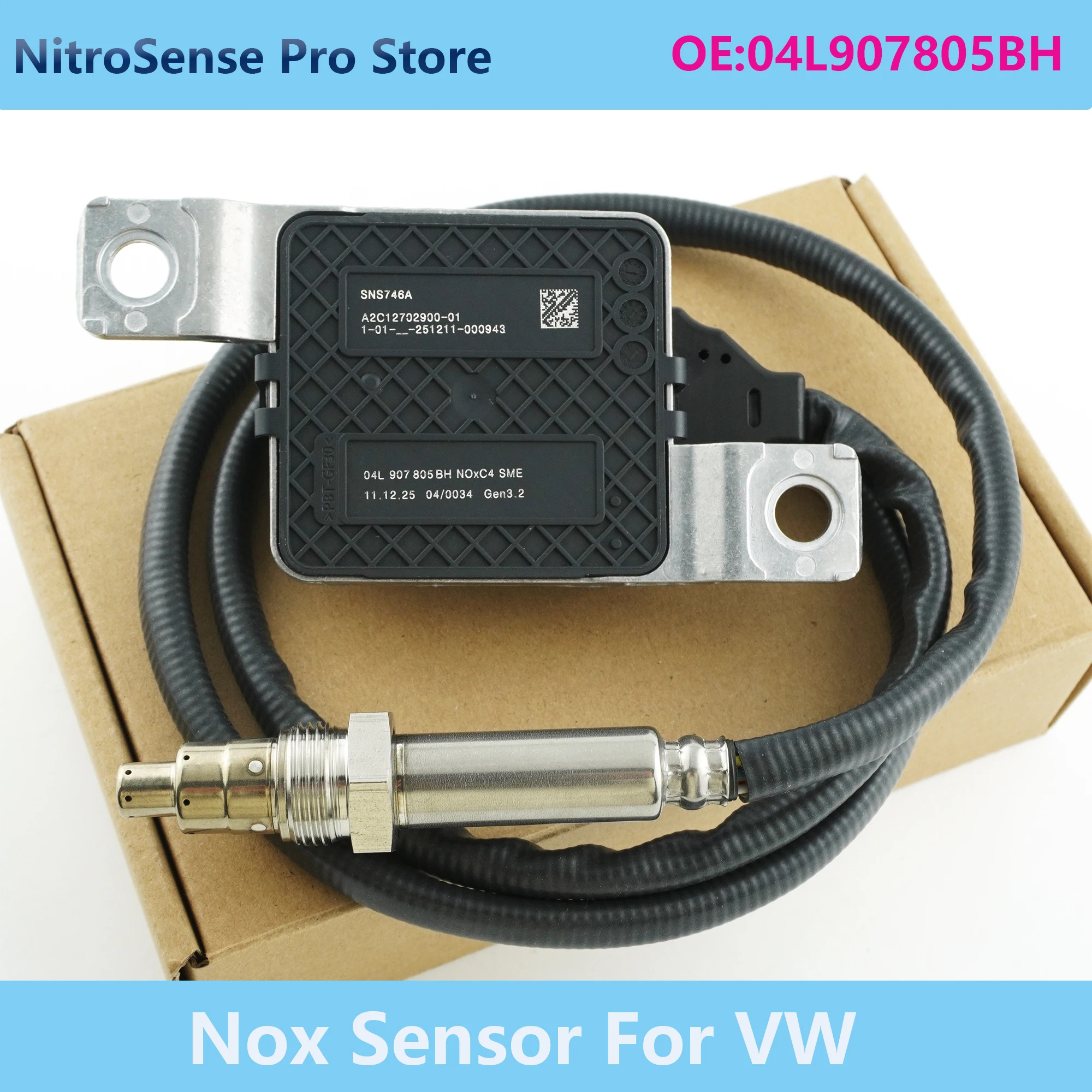 

04L907805BH SNS746A Nitrogen Oxide Nox Sensor Fit For VW Passat 2014-2020 Arteon 2017-20 Skoda Superb 2.0 TDI