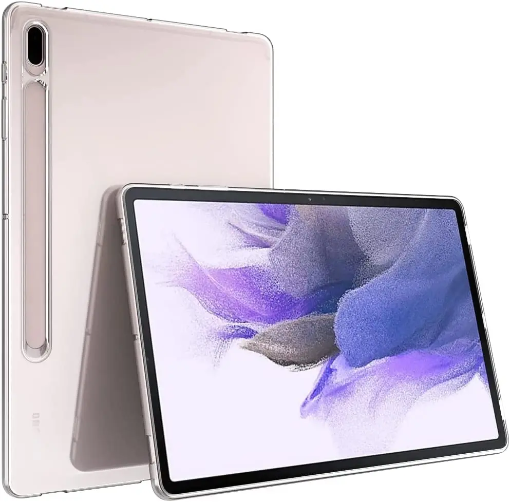 

Прозрачный чехол для Samsung Galaxy Tab S7, S8, 11 дюймов, гибкий мягкий прозрачный защитный чехол из ТПУ для Tab S8, S7, 11 дюймов
