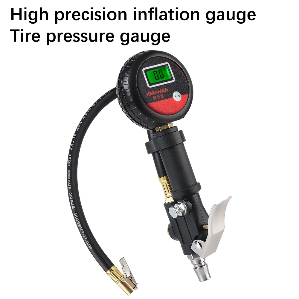 0-200PSI Mit Inflator Schlauch Ventil Düsen Auto Reifen Manometer Digital Reifen Monitor Tester Motorrad Fahrrad Inflation